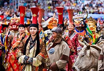 Which UNESCO Intangible Cultural Heritage Listed festival originated in Mongolia?