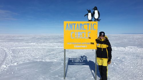 The trip involved a stopover at the Antarctic Circle. (9NEWS)