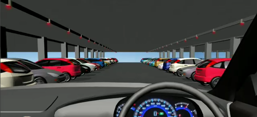 When you drive into a carpark, you should find a row, sit and wait ... (9NEWS)