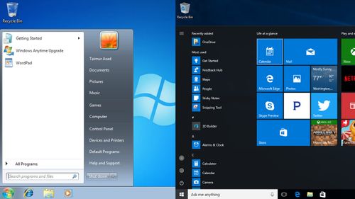 Windows 7 vs Windows 10