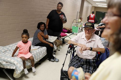 Residents are anxiously waiting for the storm to approach.