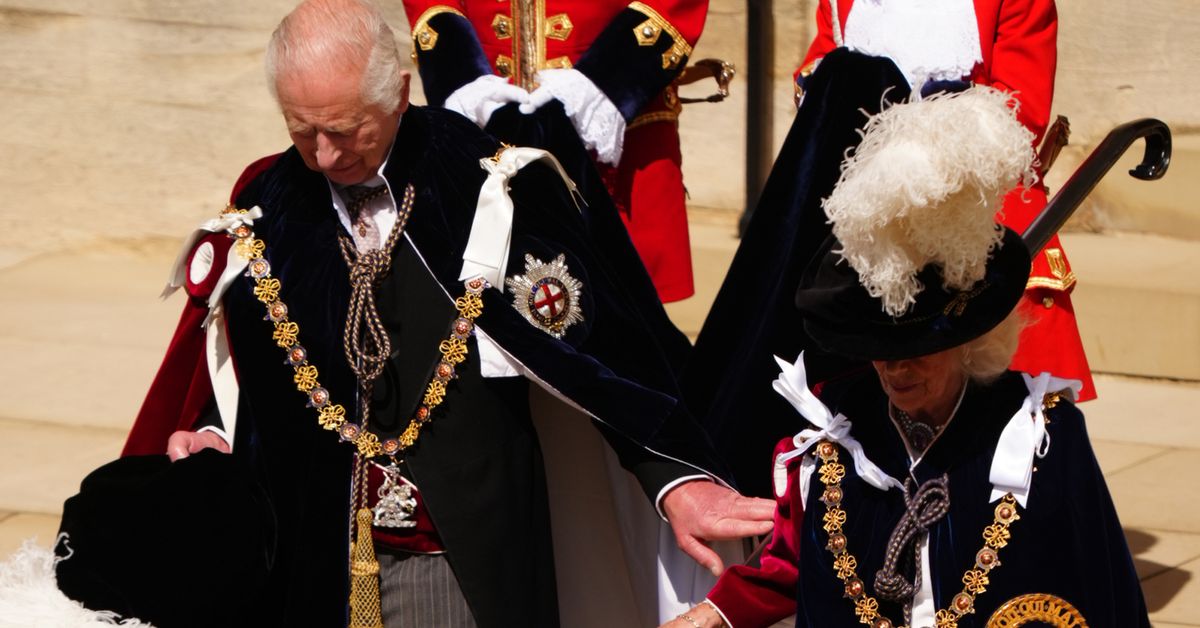All the striking photos as royals attend the Order Of The Garter Service 2024