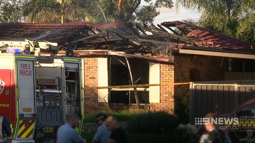 The explosion and subsequent fire blew out windows and caused the roof to collapse. (9NEWS)