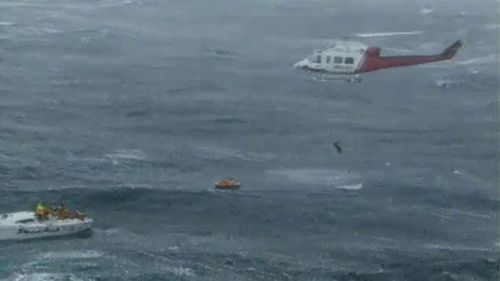 Waves up to 40 feet high swamped the lifeboats.