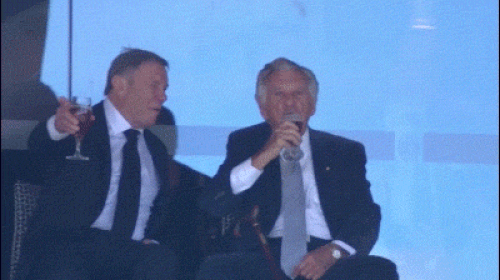 Mr Hawke's antics at the cricket are the stuff of legend. (9NEWS)