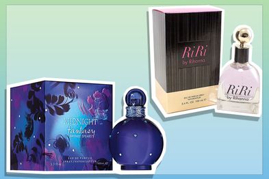 9PR: Britney Spears Midnight Fantasy Eau De Parfum, 100mL and Rihanna Riri Eau De Perfume 100mL