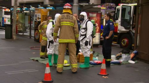 The store was evacuated after a white powder was found by a worker. (9NEWS)