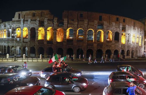 Ancien Colisée à Rome, lundi 12 juillet 2021. 