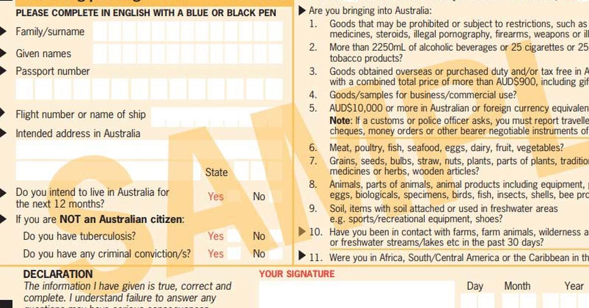 Incoming passenger card for Australian arrivals goes digital in new trial