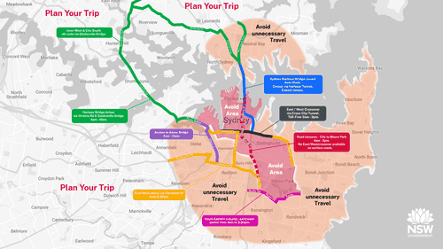 Sydney Marathon road closures