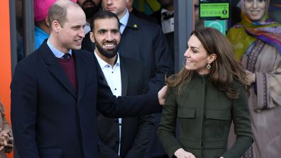 Prince William, Duke of Cambridge and Catherine, Duchess of Cambridge depart City Hall, Bradford on January 15, 2020 in Bradford, United Kingdom