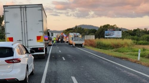 Two dead one in hospital after horror smash on Bruce Highway near Proserpine