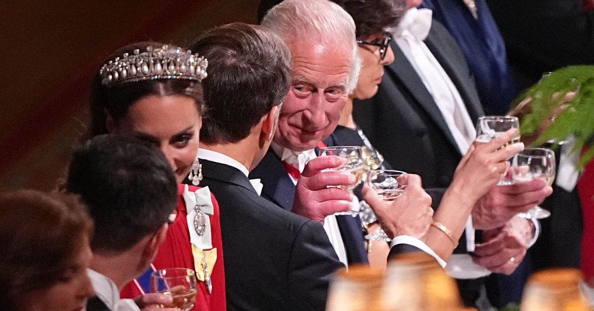 What the royals ate during glittering palace banquet