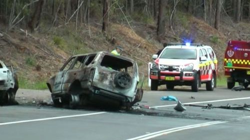 The fiery crash on the NSW south coast saw three people die, including Jessica's parents.