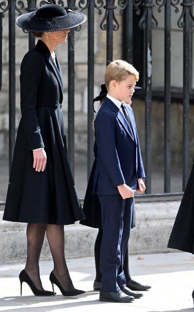 queen elizabeth funeral prince george blue suit