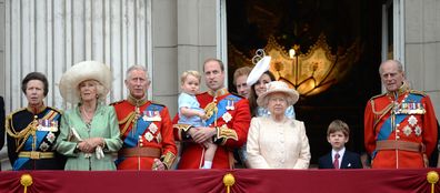 Queen Elizabeth and grandson James, Viscount Severn 