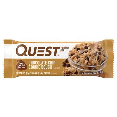 Quest Protein Bars Choc Chip Cookie Dough 4 Pack
