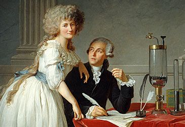 When did Antoine Lavoisier first recognise oxygen as a chemical element?