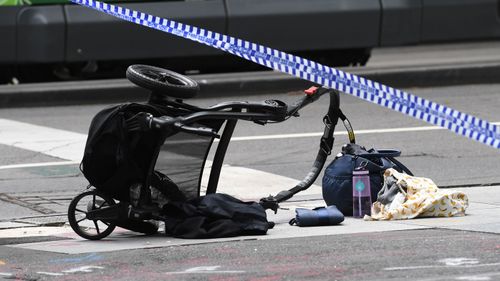 Children were among the six people who died on Bourke Street last January. (9NEWS)