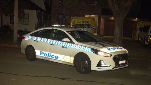NSW Police said officers arrived to find a 35-year-old man with a single gunshot wound to his left leg.