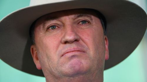 Barnaby Joyce will formally resign as Nationals leader tomorrow morning. (AAP)