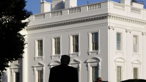 President Donald Trump returns to the White House after visiting outside St. John's Church, Monday, June 1, 2020, in Washington