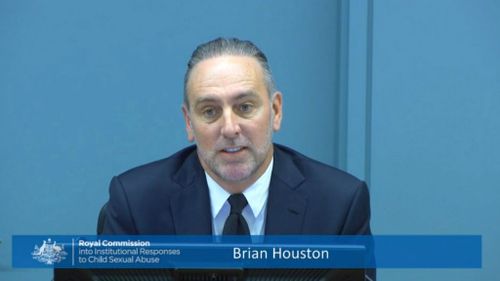 Hillsong Church's pastor Brian Houston speaking during the Royal Commission into Institutional Responses to Child Sexual Abuse hearings. (AAP)