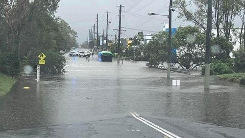 Floodwaters in the Gold Coast