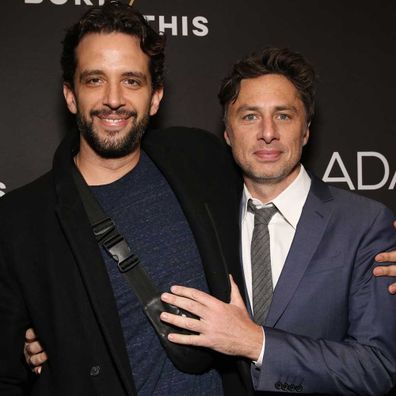 Nick Cordero and Zach Braff.