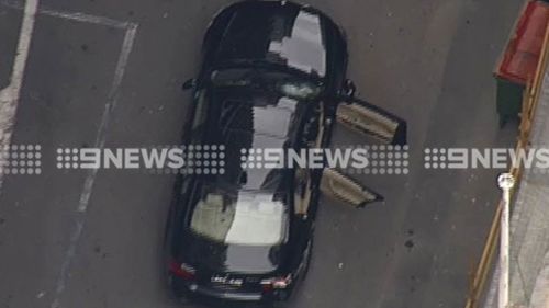 There appeared to be damage on the car's windscreen. (9NEWS)