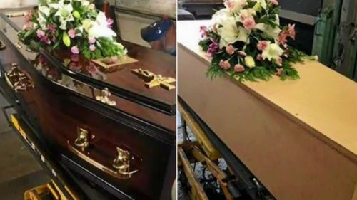 Expensive coffins are often re-used and the deceased placed in cheap alternatives. 