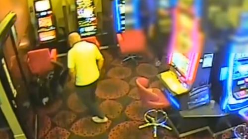 Detectives in Melbourne have released CCTV of a robbery in St Albans, where two men stormed a gaming venue with a machete and a metal pole.