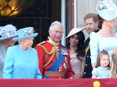 The Queen, Prince Harry, Meghan, Prince Charles