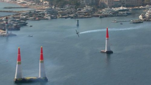 Hall set a blistering pace in the Red Bull Air Race. (Supplied)