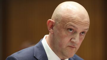 ASIO Director-General of Security Mike Burgess during a Senate estimates hearing at Parliament House in March.