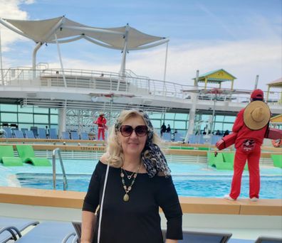 Living On Cruise Ship Suzanne Lankes, pictured aboard RoyalCaribbean's Navigator of the Seas