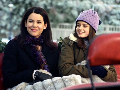 Christmas scene from Gilmore Girls