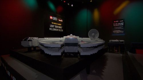 Unlike its movie counter-part, the Lego Falcon won’t be making the Kessel run in 12 parsecs. (9NEWS)