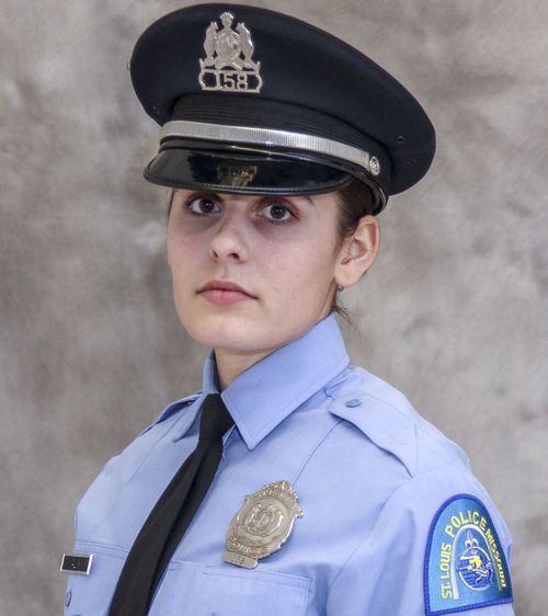 This undated photo released by the St. Louis Police Department shows officer Katlyn Alix. St. Louis police say an officer "mishandled" a gun and accidentally shot and killed Alix early Thursday, Jan. 24, 2019, at an officer's home.