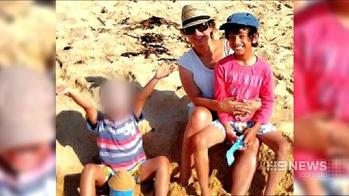 Susana Estevez-Castillo with her children (Supplied)