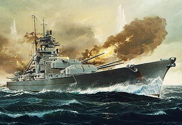 Which navy sank the German battleship Bismarck in World War II?