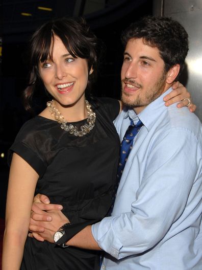 Jason Biggs and Jenny Mollen at a premiere in Hollywood on April 17, 2008.