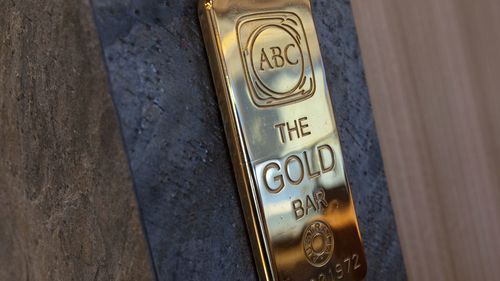 Uma barra de ouro vendida pela ABC Bullion.