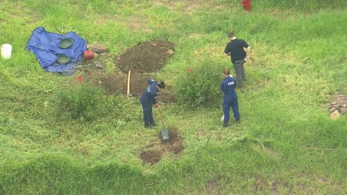 NSW Police are digging for possible grave sites at the headquarters of a cult.