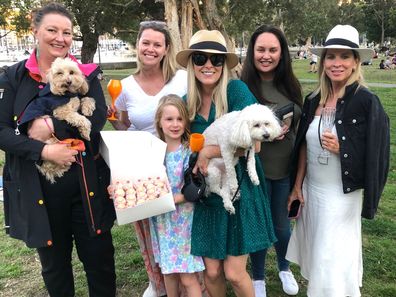 Sami Lukis on a picnic in Sydney