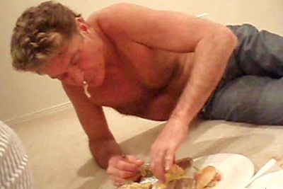 Around 2005 "The Hoff" became inexplicably cool &mdash; but his apparent career resurgence ended three years later, when a clip of him lolling drunkenly on the floor of his home, trying (and failing) to eat a cheeseburger hit YouTube. Gross. His daughter Taylor Ann filmed and leaked the footage to try and get dad to quit the booze.