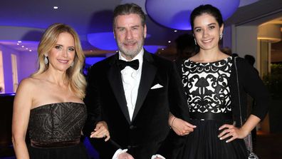 Kelly Preston, John Travolta and their daughter Ella Travolta.