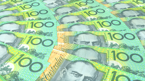 Australian dollars cash currency