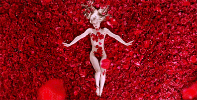 Mena Suvari, movie, American Beauty, roses