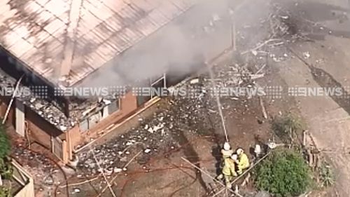 The fire at Loganholme. (9NEWS)